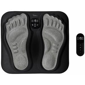Böttcher-AG Fußmassagegerät EMS, mit Fernbedienung & Akku, EMS-Massage, 6 Modi & 15 Intensitäten, faltbar