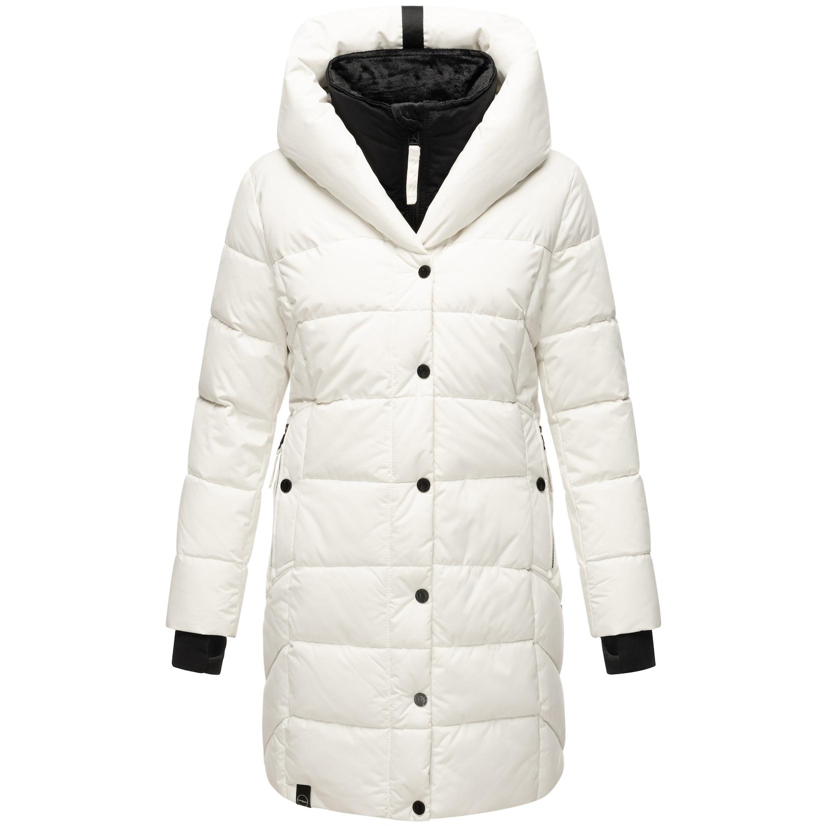 NAVAHOO Damen Winter Steppmantel Stepp Jacke Mantel Parka mit Kapuze Knutschilein