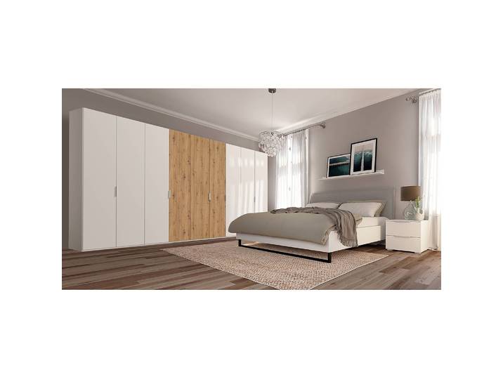 Armoire pure artisan 405 x 222cm Beige/Blanc alpin/Imitation chêne Artisan