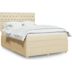 vidaXL, Boxspringbett, Mackenzie (Knopfheftung Design) (140 x 190 cm)