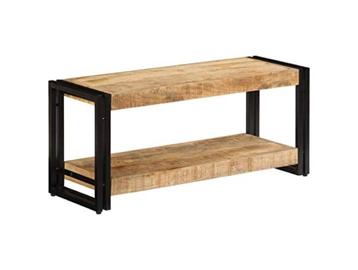 YUOTYRKTEJRSG TV-Schrank 90x30x40 cm Massivholz Mango Sideboard Wohnzimmer Schrank Tisch Tv Table für Jugendzimmer Büro Gästezimmer Wohnzimmer