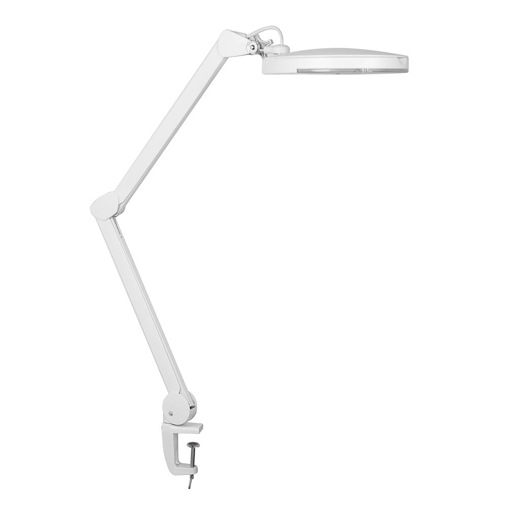 Highlight Klemlamp met vergrootglas wit