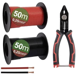 Quadrios, Kabelleitung, 23CW027 Litzensortiment 0.25 mm2 1 Set (50 m)