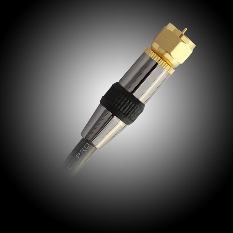 Goldkabel PROFI SAT mit F-STECKER (2,5m) GO008025
