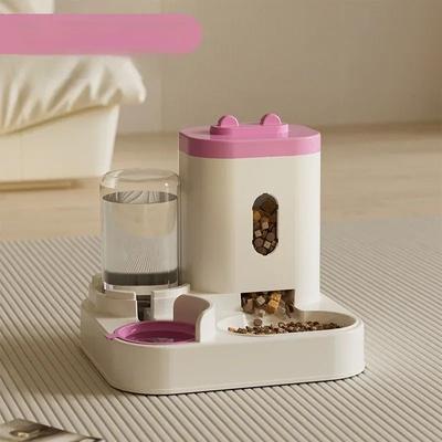 Uplift Essentials Professional 2 in 1 Automatic Pet Feeder & Water Fountain pink