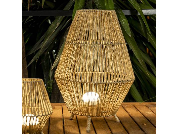 Newgarden Sisine LED-Stehlampe, Akku-Lichtquelle Sisine, dimmbar, Holz hell, für Wohn- / Esszimmer