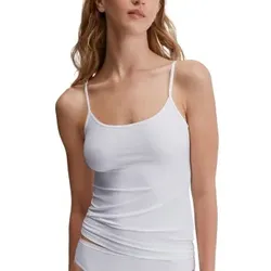 Calida Sleek Skin Spaghetti top Weiß Small Damen