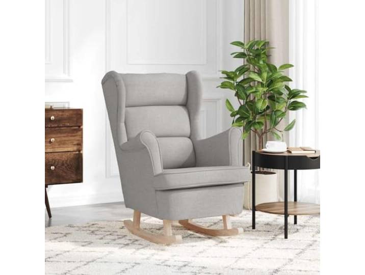 HEFZGDB Schaukelsessel Wolkengrau 74x90x102 cm Stoff Loungesessel mit weicher Polsterung für Entspannung strapazierfähiges Polyester pflegeleicht und langlebig vielseitig