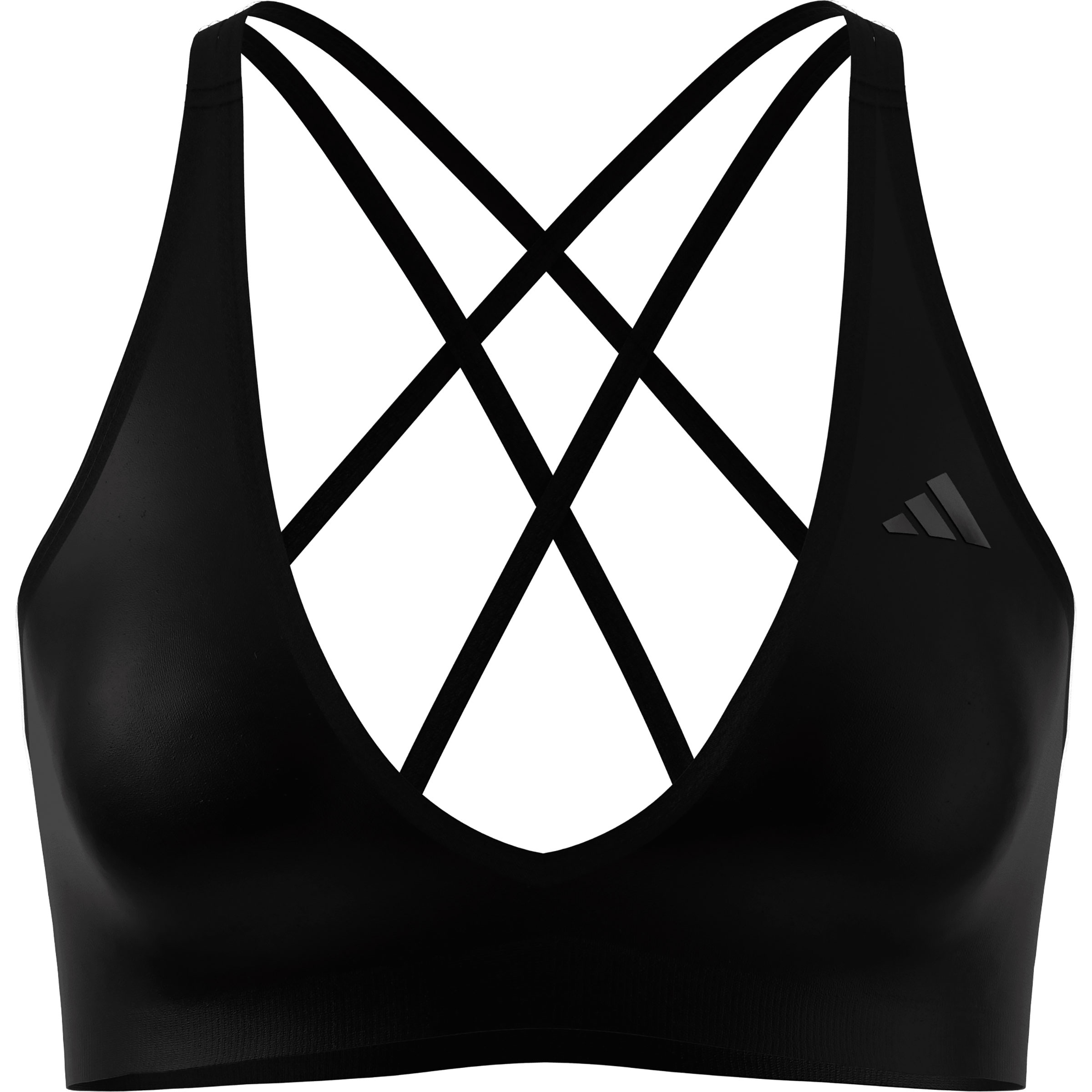 adidas Workout Essentials Knit Light Sport BH Damen Sport-BHs schwarz Größe M Laufen | Yoga Elastisch