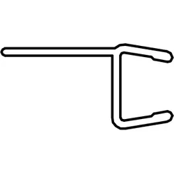 HSK Ersatzteile Dichtung vertikal, Favorit Nova, Transparent, E54065-S-99 E54065-S-99
