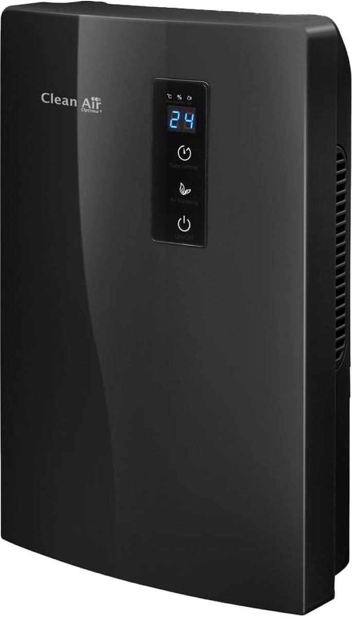 Clean Air Optima Luchtontvochtiger met Timer en Continuous Drain, Zwart