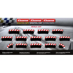 Carrera 20020580 - DIGITAL 124 /132/ EVOLUTION Außenrandstreifen für Steilkurve 4 / 15 Grad
