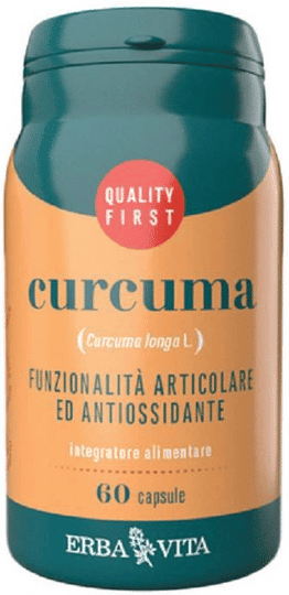 Erba Vita Curcuma Integratore Articolare 60 Capsule