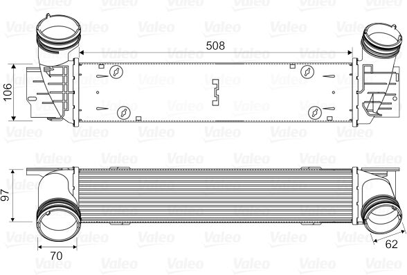 Valeo Ladeluftkühler 818594 Für Bmw