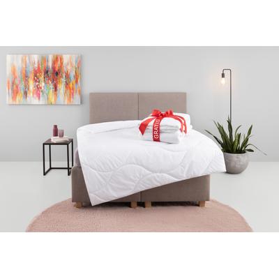 Microfaserbettdecke OTTO HOME "Caelan, kaufe eine Decke - erhalte die Leichtbettdecke gratis dazu", weiß, B:155cm L:220cm, Bezug: 100% Polyester. Füllung: 100% Polyester, Bettdecken, Microfaserbettdecke, Bettdecke 135x200 cm und 155x220 cm, Sommer,...