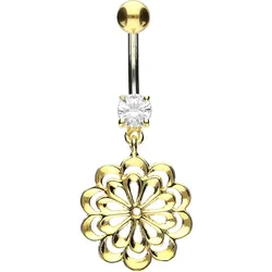 Titan Bananabell mit 925er Silber-Design BLUME