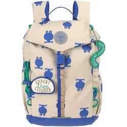 Lässig Rucksack Mini Outdoor Backpack Happy Trails, beige | blau