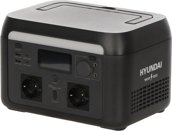 Hyundai Thor 600 - Batteria PowerStation Portatile - 600W - 512 Wh