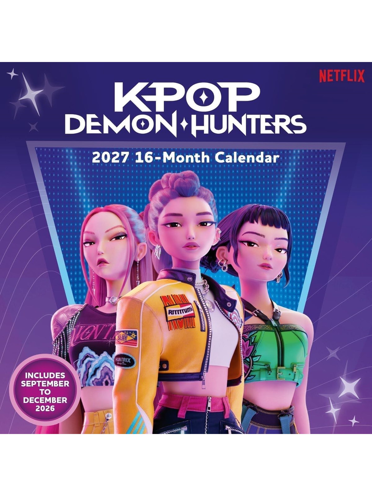 Pyramid K POP DEMON HUNTERS 30 X 30 SQUARE CALENDAR