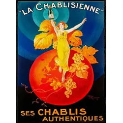 POSTER Chablisienne A3 Schwarzer Rahmen