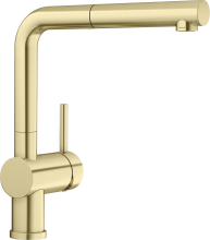 Blanco 526684 LINUS-S satin gold HD-Armatur mit ausziehbarer Schlauchbrause