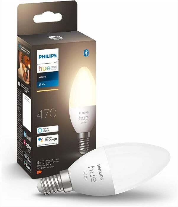 Philips Hue White Lampadina E14 40w-luce Bianca Dimmerabile