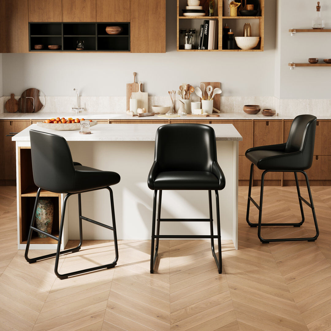 Rio Counter Stool with Metal Frame 91cm H X 46cm W X 53cm D