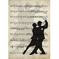 POSTER Tango Paar. A4 Rahmenlos