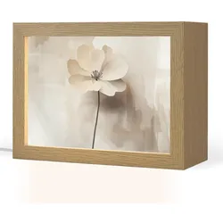 TISCHLEUCHTE Blume - Beige - Farbe - Schatten 20x15 cm