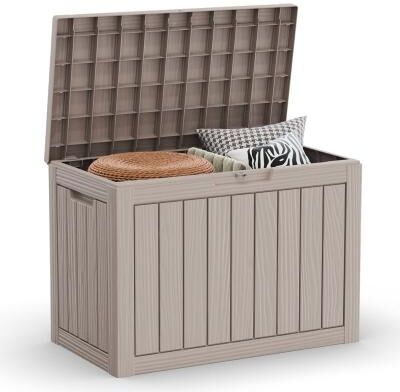 EasyUp Outdoor Patio Storage Resin Lockable Deck Box