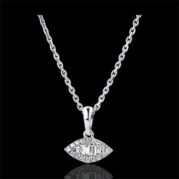 Edenly AnhÃ¤nger Vielfalt - Augenblick - 18 Karat WeiÃŸgold und Diamanten