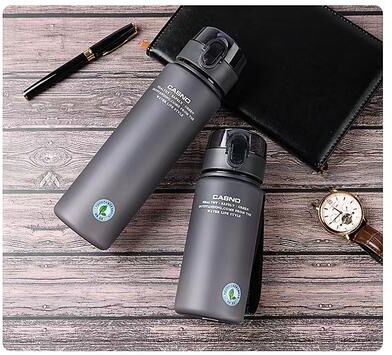 Uplifted Trends Leak Proof BPA Free Sports Water Bottle Perfect For Hiking And Outdoor Adventures dark Gray 560ml