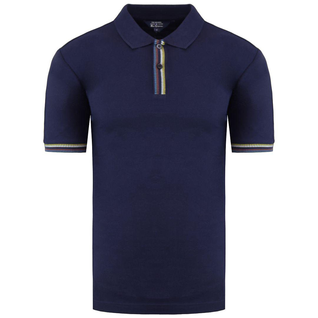 Ben Sherman Placket Interesse Herren Navy Polo Shirt