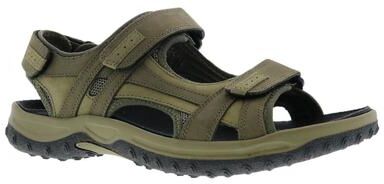 Drew Men's Warren 3 Strap - 8.5 Green Sandal D