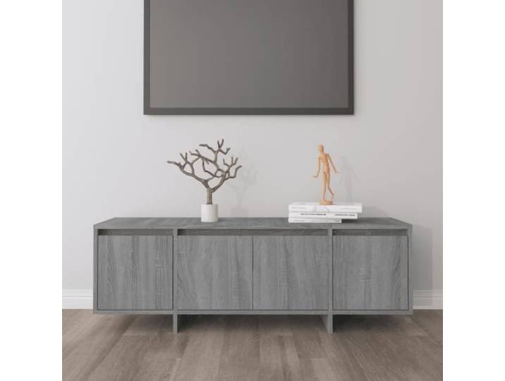 BETTEVE Meuble TV Sonoma gris 120x30x40 5 cm Aggloméré