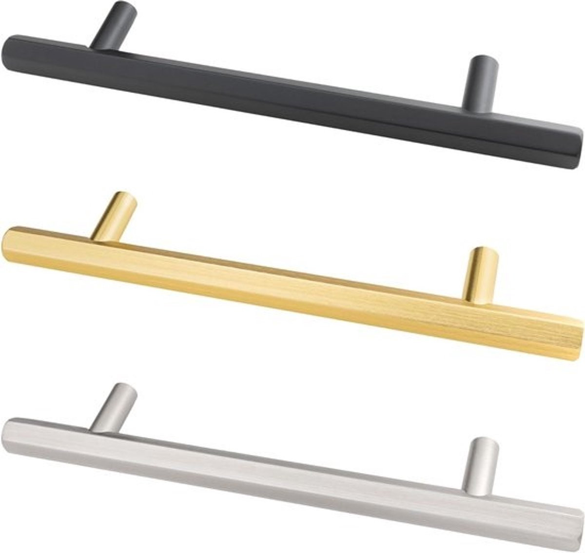 Natural Goods Berlin 5 x meubelgreep STAB - goudkleurige handgrepen - 128 mm
