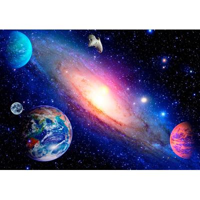 Fototapete PAPERMOON "Solar System", bunt, B:4m L:2,6m, Vlies, Tapeten