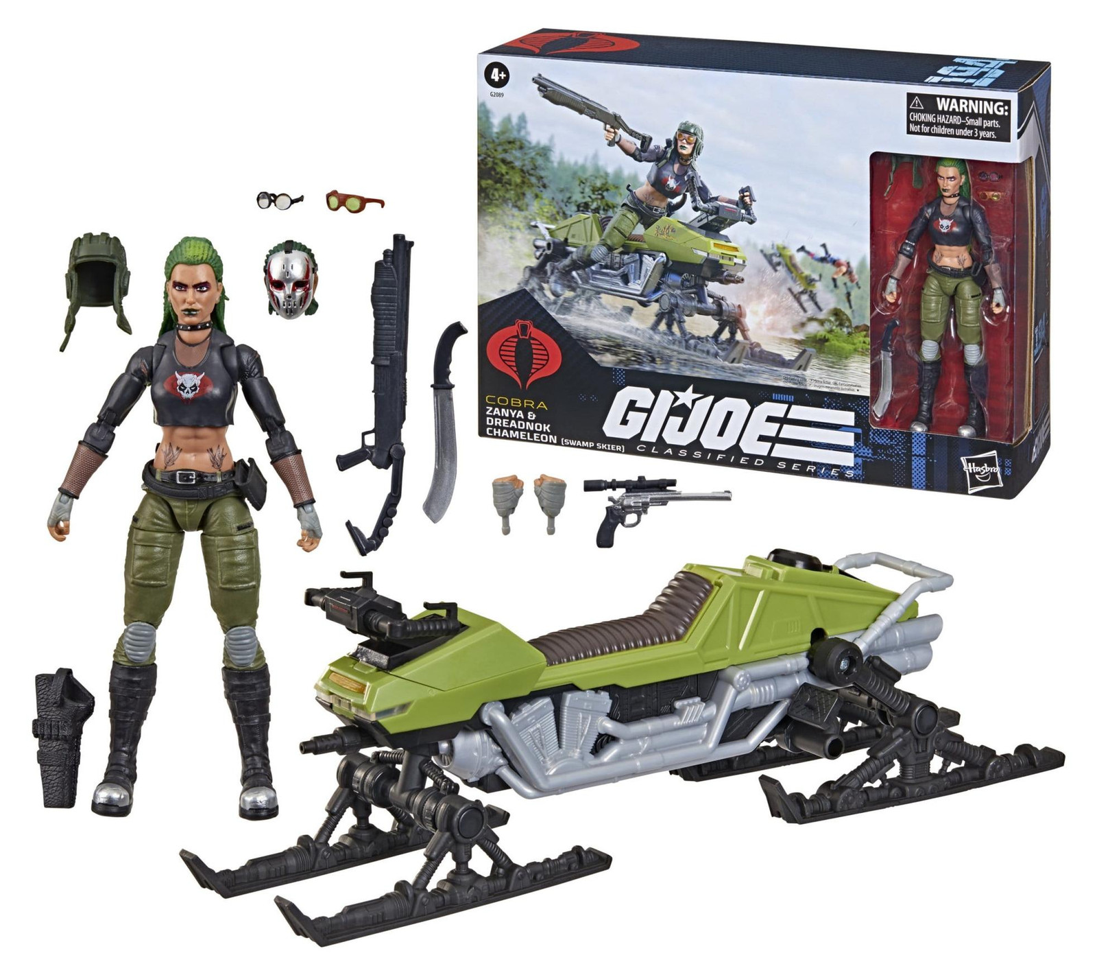 Hasbro G.I. Joe Classified Series Zanya Dreadnok Chameleon Figurine, 15 cm