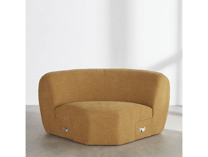 Angle pour canapé modulable ocre
