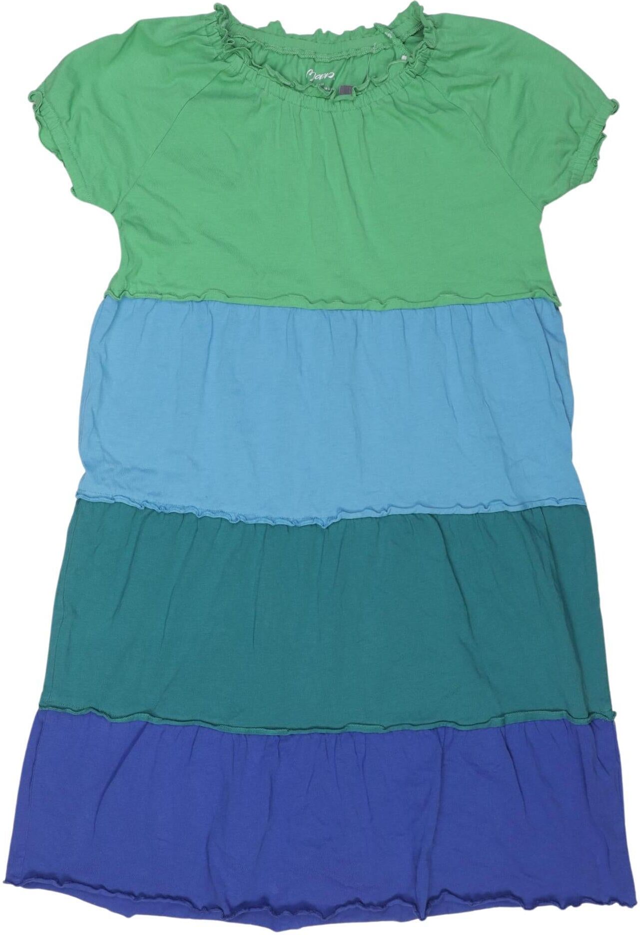 Maas Mädchen Kleid, Mehrfarbig, Gr. EU 164, Baumwolle - Second Hand