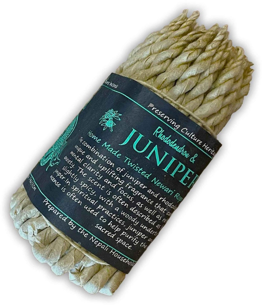 Ancient Wisdom Pure Herbs Rope Wierook - Rododendron en Jeneverbes