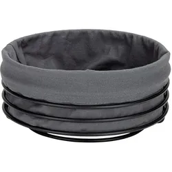Justinus Brotkorb Lifestyle rund Edelstahl Anthracite Grey