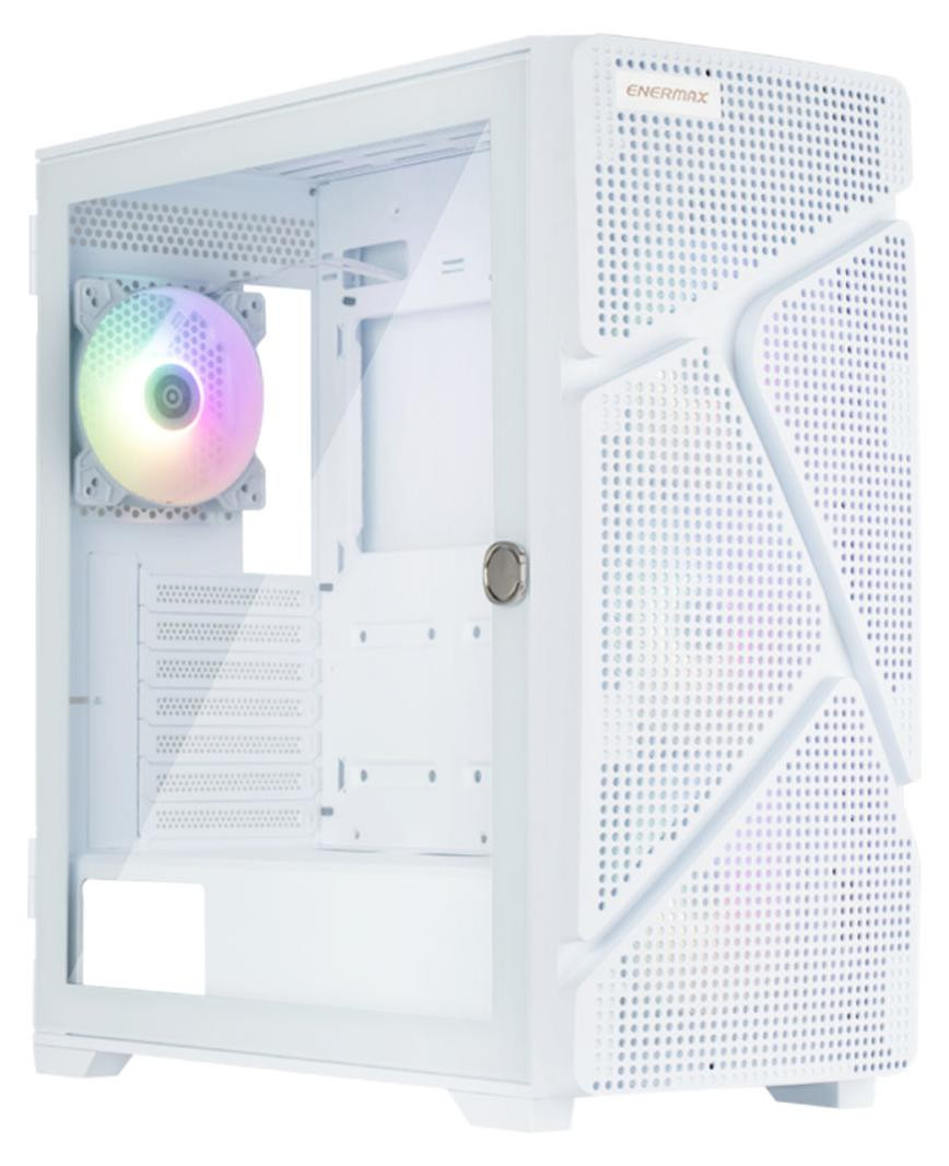 Enermax MarbleShell MS31 RGB Mid-Tower ATX PC Case - Wit