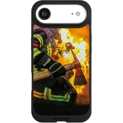 Nivocase Handyhülle für Apple iPhone Air Hülle NIVOpure Case Schwarz Feuer Feuerwehr Lebensretter (Apple iPhone Air), Smartphone Hülle, Schwarz