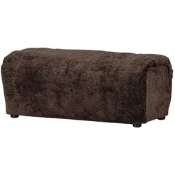 Hocker Baggy 3D-Chenille-Stoff, modern gepolstert, Dunkelbraun, Teil der Baggy-Serie