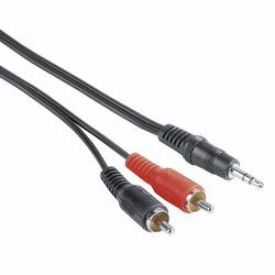 hama 00205107 Audio-Kabel, 3,5-mm-Klinken-Stecker - 2 Cinch-Stecker, 5 m