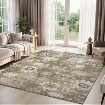 KALATY Chateau Distressed Floral Vine Area Rug