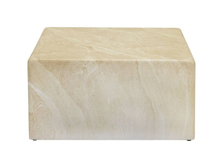 Beistelltisch Tio marmoriert gelb Zement B 60 H 30 cm