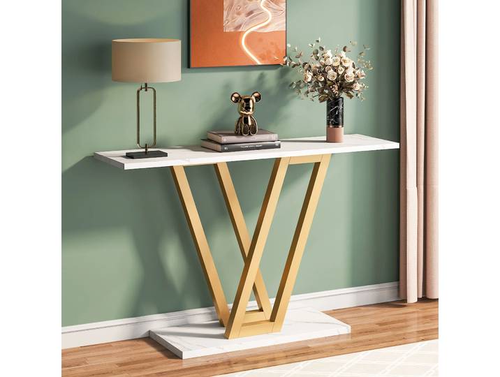 Tribesigns-Table console industrielle, entrée et couloir, meubles de salon, 43 pouces