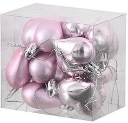 Inspire Essentials Romantic Heart Ball Ornament Hanging Valentine Decor Gift pink